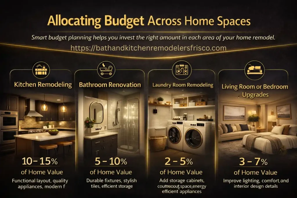 allocating budget across home spaces