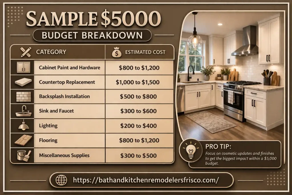 Kitchen remodel budget breakdown infographic (1)